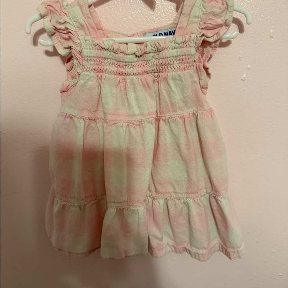 Pink and Green Plaid Baby Dress
